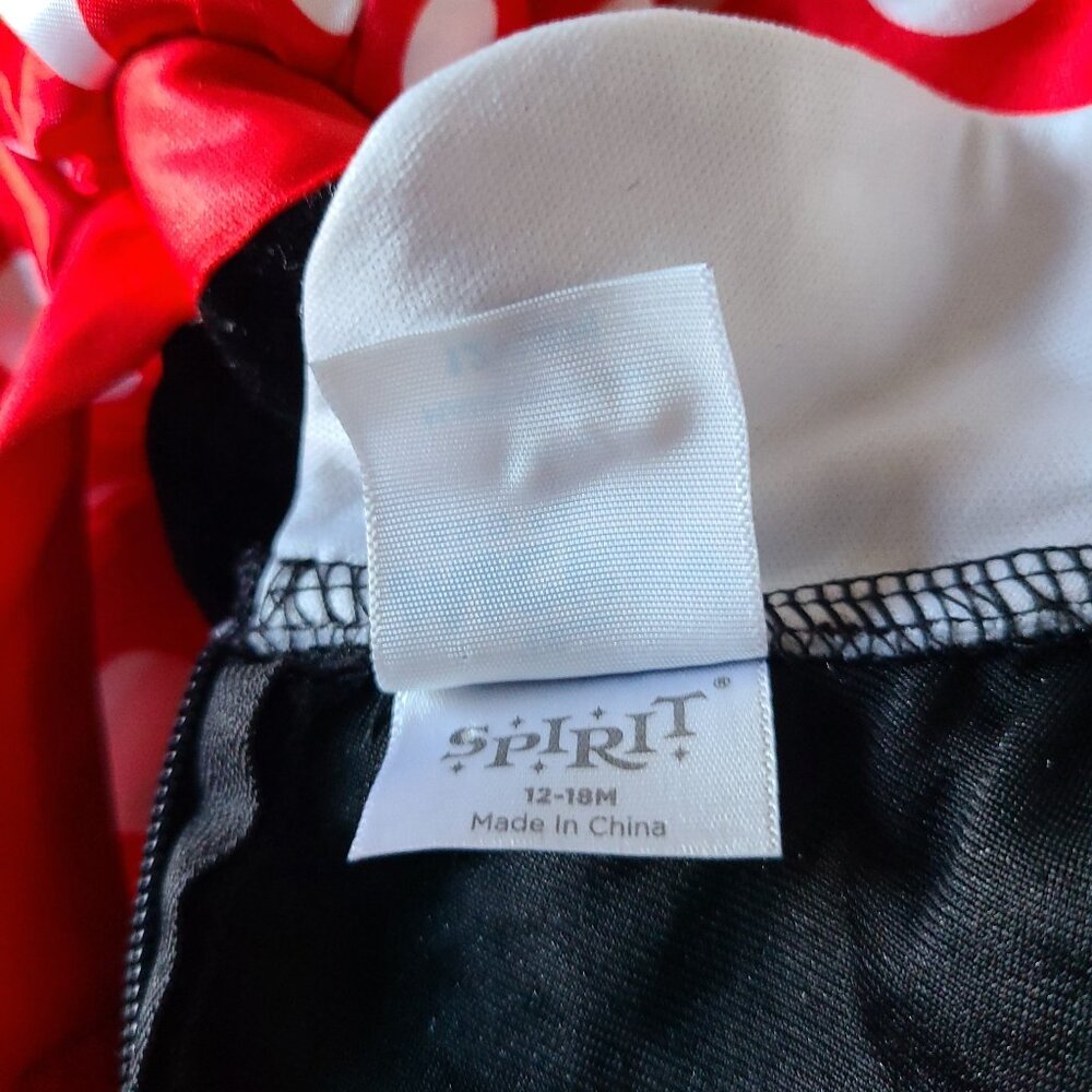 BABY DISNEY MINNIE MOUSE DRESS COSTUME - POLKA DOT- SIZE 12- 18 MONTHS - Picture 4 of 11
